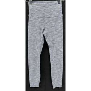 Lululemon logo Lululemon Gray Leggings Solid Knit Women Size 4
